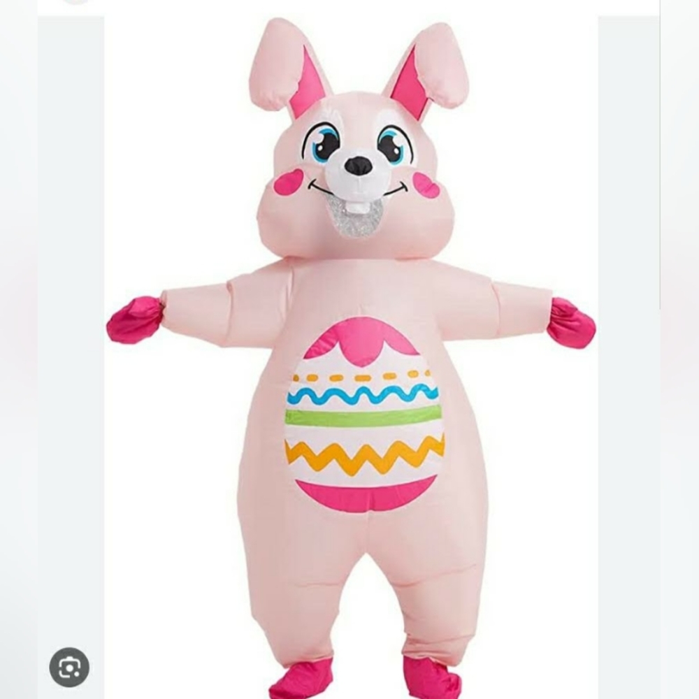 Pink Easter Bunny Inflatable Costume - Men Other - Picture 5 of 8